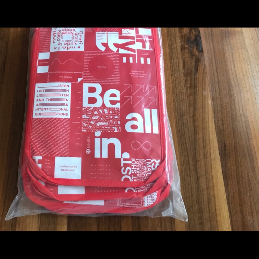 Lot of ten small Lululemon bags